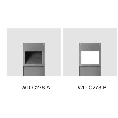 Lawn lamp WD-C278 | aluminum bollard light | popular modern concise design | stainless steel cube