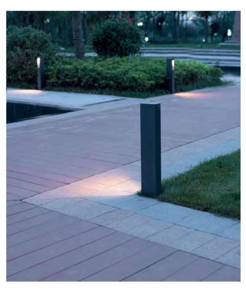 Lawn lamp bollard light W100*L200**H1000mm modern design cube  WD-C279