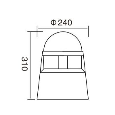 High quality aluminum lamp | bollard light WD-C108 | CFL E27 | PMMA diffuser | noble elegant style