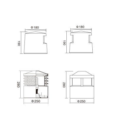 Bollard light | WD-C097 | WD-C094 | LED module | CFL E27 | High quality aluminum | PMMA diffuser