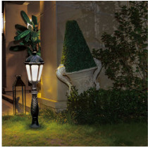Lawn lamp WD-CH154 | middle age classic vetro style | LED | CFL E27 | aluminum | stainless steel