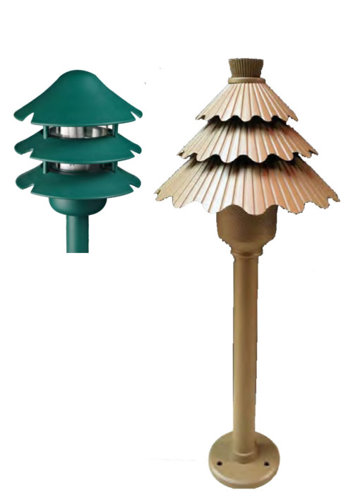 Lawn lamp Bollard light  pine tree imitation modern style LED module 3W Gree Coffe Color aluminum+PC/PMMA WD-C481/WD-C057