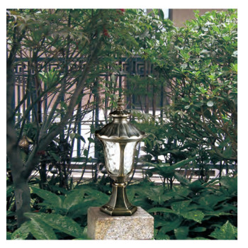 Lawn lamp WD-C236 | die-cast aluminum bollard light | European style |  CFL E27 | extruded glass