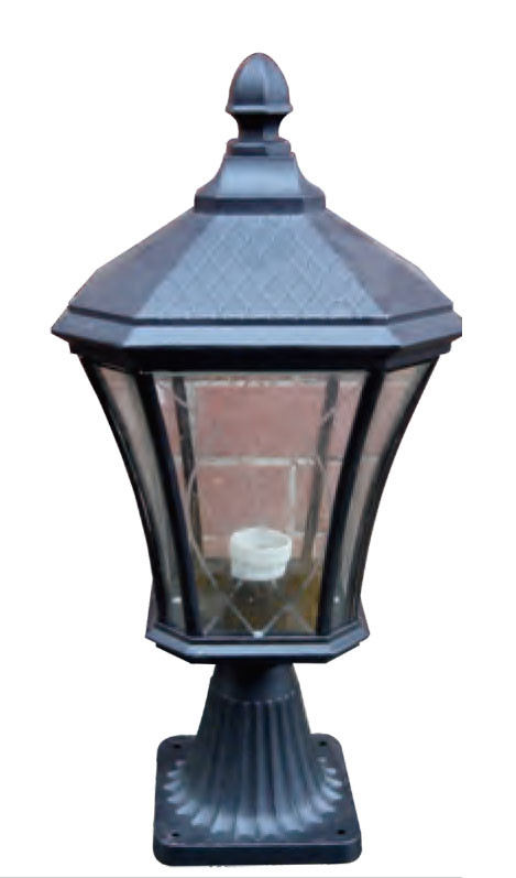 Die-cast aluminum lawn lamp | WD-C186 bollard light | Middle age classic vetro style | European design | CFL E27 13W 16W 18W | Waterproof and dustproof | Suitable for gardens parks pathways | Customizable