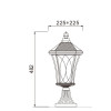 Aluminum lawn lamp | WD-C186 bollard light | Middle age classic vetro style | European design