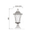 Die-cast aluminum lawn lamp | WD-C186 bollard light | Middle age classic vetro style | European design | CFL E27 13W 16W 18W | Waterproof and dustproof | Suitable for gardens parks pathways | Customizable