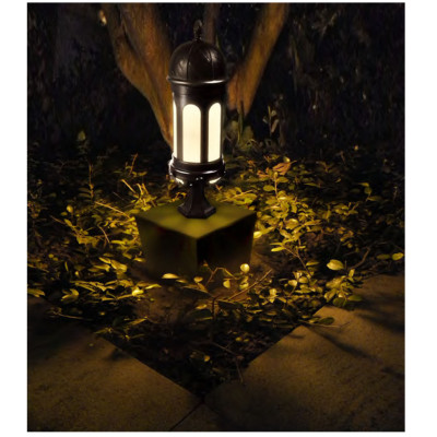 Lawn lamp WD-C380 | aluminum bollard light | classice vetro style | CFL E27 | imitation marble
