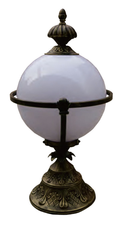 Japanese classic retro style lawn lamp | Bollard light WD-C199 | Aluminum | preservative wood