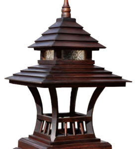Lawn lamp WD-C307 | Japanese classic retro style | high-grade preservative wood body | IP55