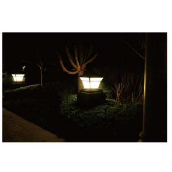 Lawn lamp WD-C218 | Stainless steel bollard luminaire | SMD LED module | CFL E27 | imitation marble