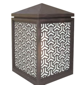 Bollard light WD-C367 | Classical style lawnlamp | LED or E27 | aluminum and stainless steel