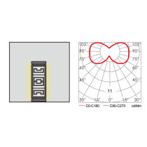 Aluminum bollard light | Lawn light WD-C202 |  modern style | LED | E27 23W | faux marble | PMMA