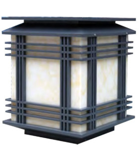 Bollard light Lawn light  W450*L450*H400mm modern style LED 24W  E27 23W  aluminum/stainless steel+faux marble WD-C202