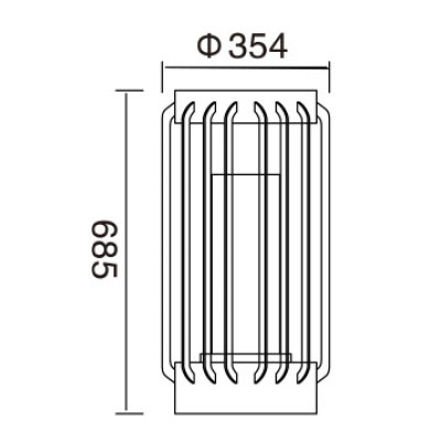Stainless steel lawn lamp | Lantern bollard light WD-C197 | LED module | faux marble diffuser