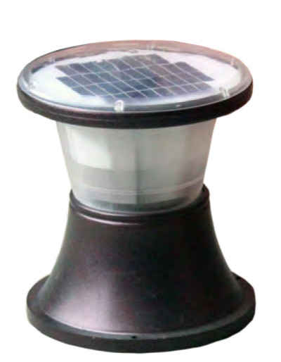 Lawn lamp solar energy solar system bollard light round circle head D328*H390 LED module 3W/9W/12W aluminum+PC WD-C522