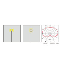Lawn lamp WD-C288 | Stainless steel flower light | LED Pin lamp | extruded galss diffuser | IP55