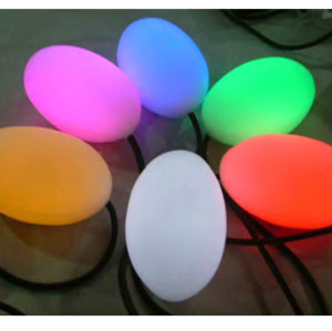 Lawn lamp ellipse light head oval egg head multiple colour H150mm LED Module 3W/6W imported resin WD-C509