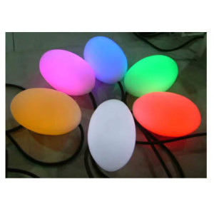 Lawn lamp WD-C509 | ellipse light head | oval egg shape | multiple colours | Imported resin body