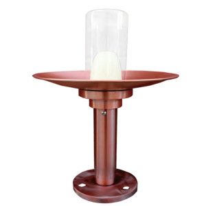 Copper lawn lamp | Bollard light WD-B135 | lotus lamp head | modern design | faux marble diffuser
