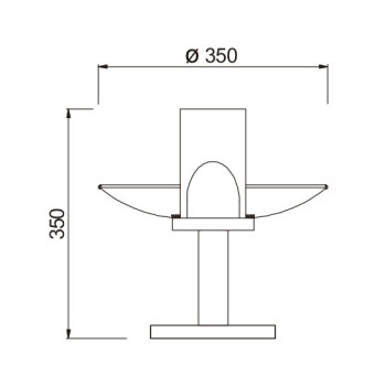 Copper lawn lamp | Bollard light WD-B135 | lotus lamp head | modern design | faux marble diffuser