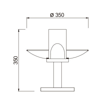 Copper lawn lamp | Bollard light WD-B135 | lotus lamp head | modern design | faux marble diffuser