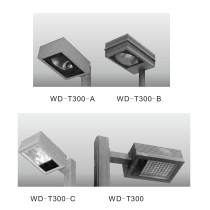 Landscape lamp WD-T300 | cuboid head | aluminum alloy tube | tempered glass diffuser | HALOGEN E27