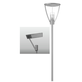 Landscape lamp WD-T344 | High quality aluminum light | hot-dip galvanizing steel tube | rectangle