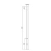 Lampscape pole light | High quality aluminum lamp WD-T317 | W225×L225×H4000 | COB LED 30W 50W | CDM-T G12 35W 70W | Body material customizable | Suitable for gardens parks pathways | Retail and wholesale