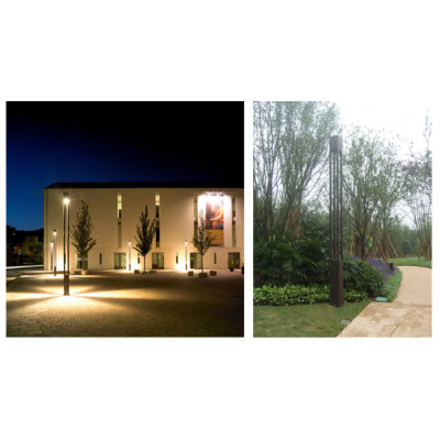 Landscape pole light | High quality aluminum lamp WD-T317 | COB | CDM-T G12 | rectangle design
