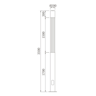 landscape lamp WD-T411 | High quality aluminum body | optical glass diffuser | rectangledesign