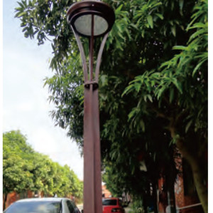 Landscape lamp WD-T282 | aluminum and stainless steel body | LED module 48W | IP65 | 3.5M high