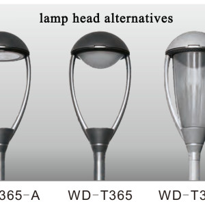 Landscape lamp WD-T365 | high quality aluminum | lamp head alternative | COB | CFL E27 | PC diffuser
