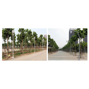 Aluminum landscape lamp | Curved post WD-T336-B | straight post T336-A | PC diffuser | IP55