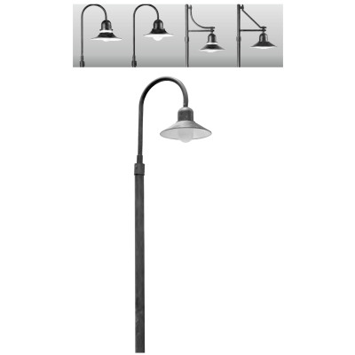 Landscape lamp WD-T083 | alternative lamp head | COB LED or CFL E27 | diffuser customizable