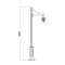 Landscape lamp WD-T330 | 4.5 meters high light | COB LED or CFL E27 | High quality aluminum body
