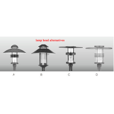 Landscape lamp WD-T076 | High quality aluminum | Lamp head alternatives | PMMA diffuser | IP55