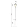 landscape lamp WD-T281 | LED module | CFL E27 | tempered glass diffuser | rectangle design | IP55