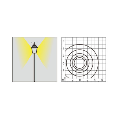 High quality aluminum landscape lamp | 4-meter-high light WD-T187-B | LED module or CFL E27