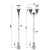 High quality light | Landscape lamp WD-T205 | 4 meters high | LED module | stainless steel head