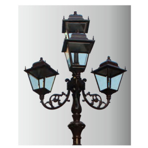 Landscape lamp WD-T515 | stainless steel lamp head | CFL E27 | HQI-E | rectangle shape | IP55