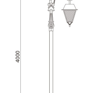Landscape lamp WD-T237-A | Stainless steel lamp head | CFL E27 | fashionable design | IP55