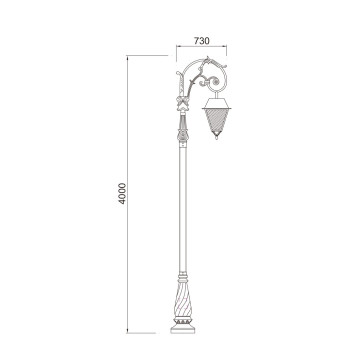 Landscape lamp WD-T237-A | Stainless steel lamp head | CFL E27 | fashionable design | IP55