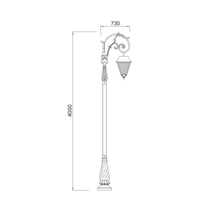 Landscape lamp WD-T237-A | Stainless steel lamp head | CFL E27 | fashionable design | IP55