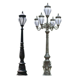 High quality aluminum | Landscape lamp WD-T200 | Extruded glass diffuser | 5 or 1 lamp head