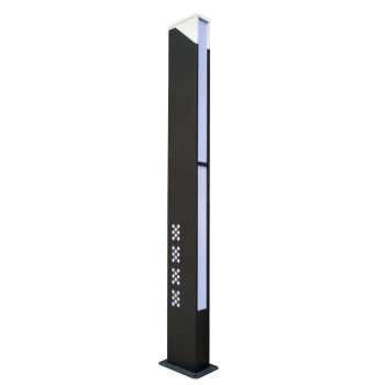 Landscape lamp WD-T302 | stainless steel lamp head | SMD LED or T5 | IP55 | 3.5M high | rectangle