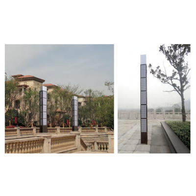 Landscape lamp WD-T244 | grating decoration bollard light | classice style cuboid | CFL E27 | T5