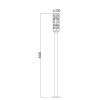 street light/landcape light/pole light  D300*H4000mm SMD LED 30W T5 3*14W CFL E27 45W/65W