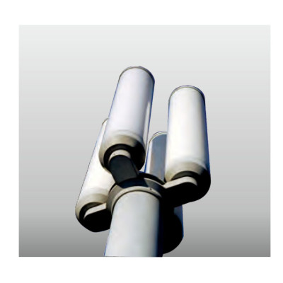 4-light-head landscape lamp | aluminum pole light WD-T120 | SMD LED | T5 | IP55 | PC diffuser