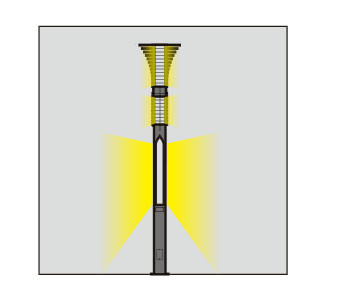 景观灯杆灯灯头+灯杆发光层款式WD-T161