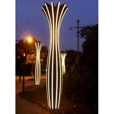 Spindle shaped landscape light | Pole light garden light WD-T437 | SMD LED 575W | whole pole luminous vase design | modern style | IP55 | Available for both retail and wholesale